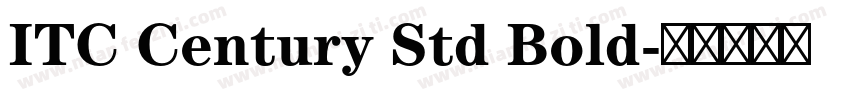 ITC Century Std Bold字体转换